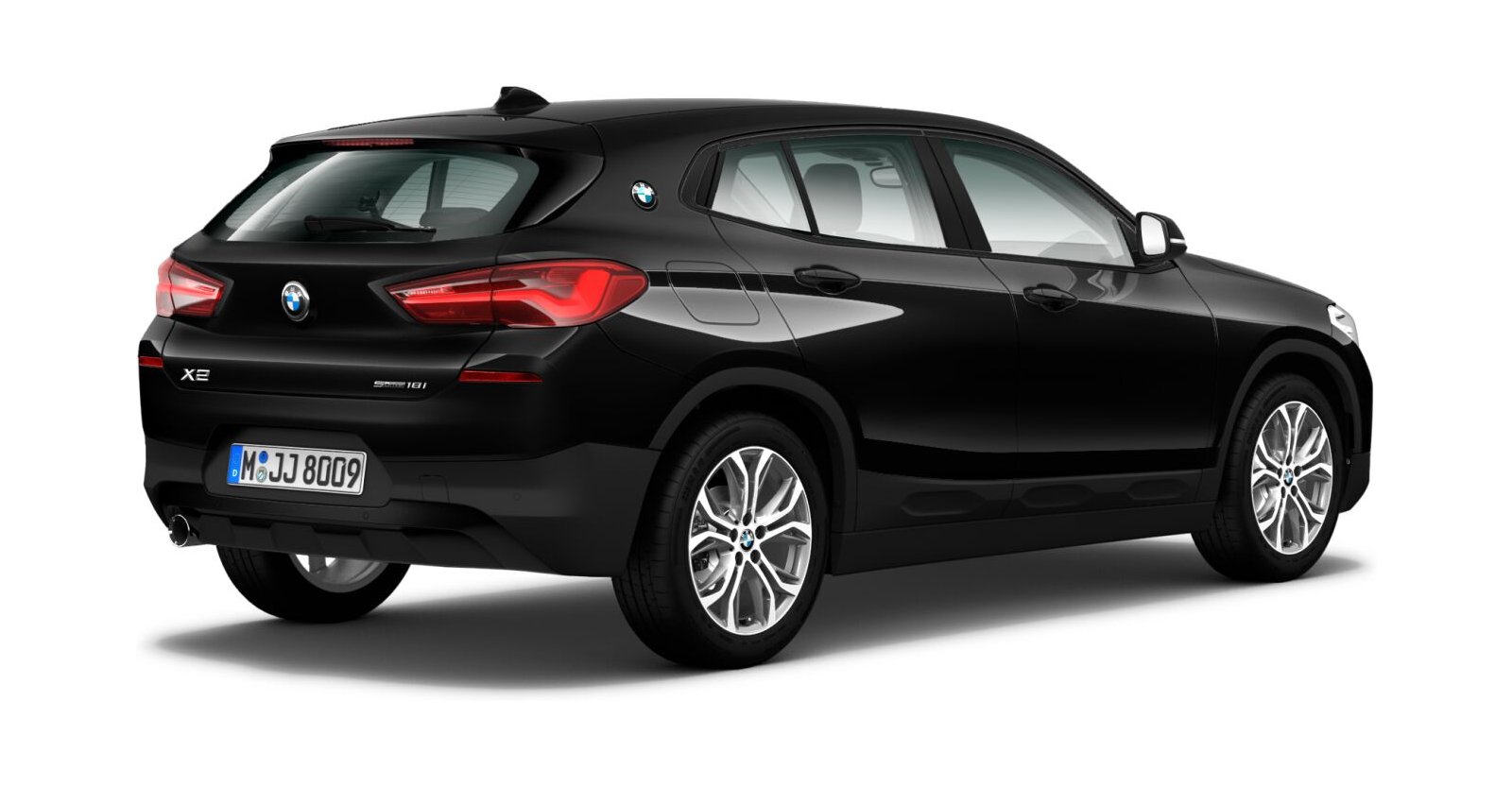 BMW BMW X in Schwarz von hinten BMW BMW X in Schwarz von hinten