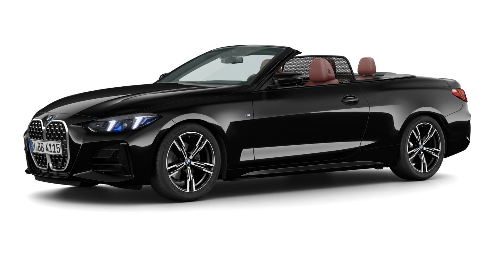 BMW BMW 4er in Schwarz von vorne
