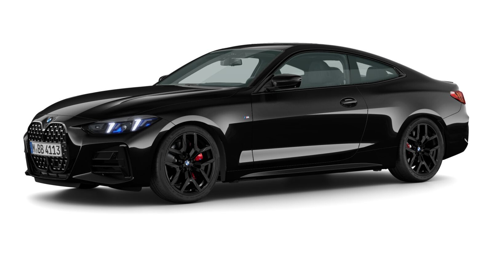 BMW BMW 4er in Schwarz von vorne