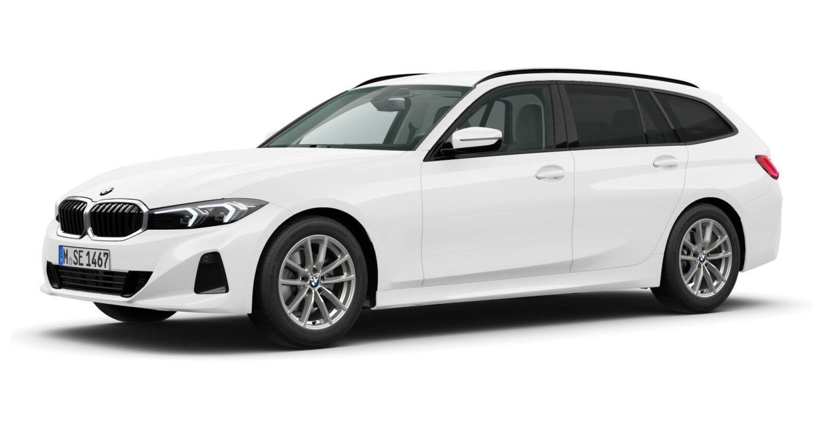 BMW BMW 3er in Weiß von vorne