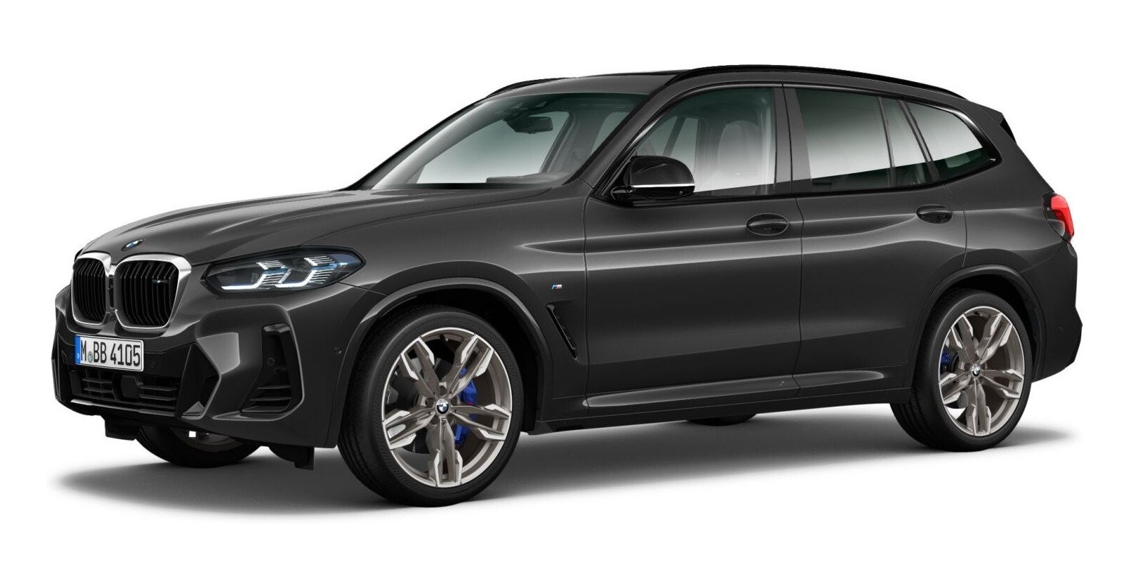 BMW X3 M40d in Grau von vorne