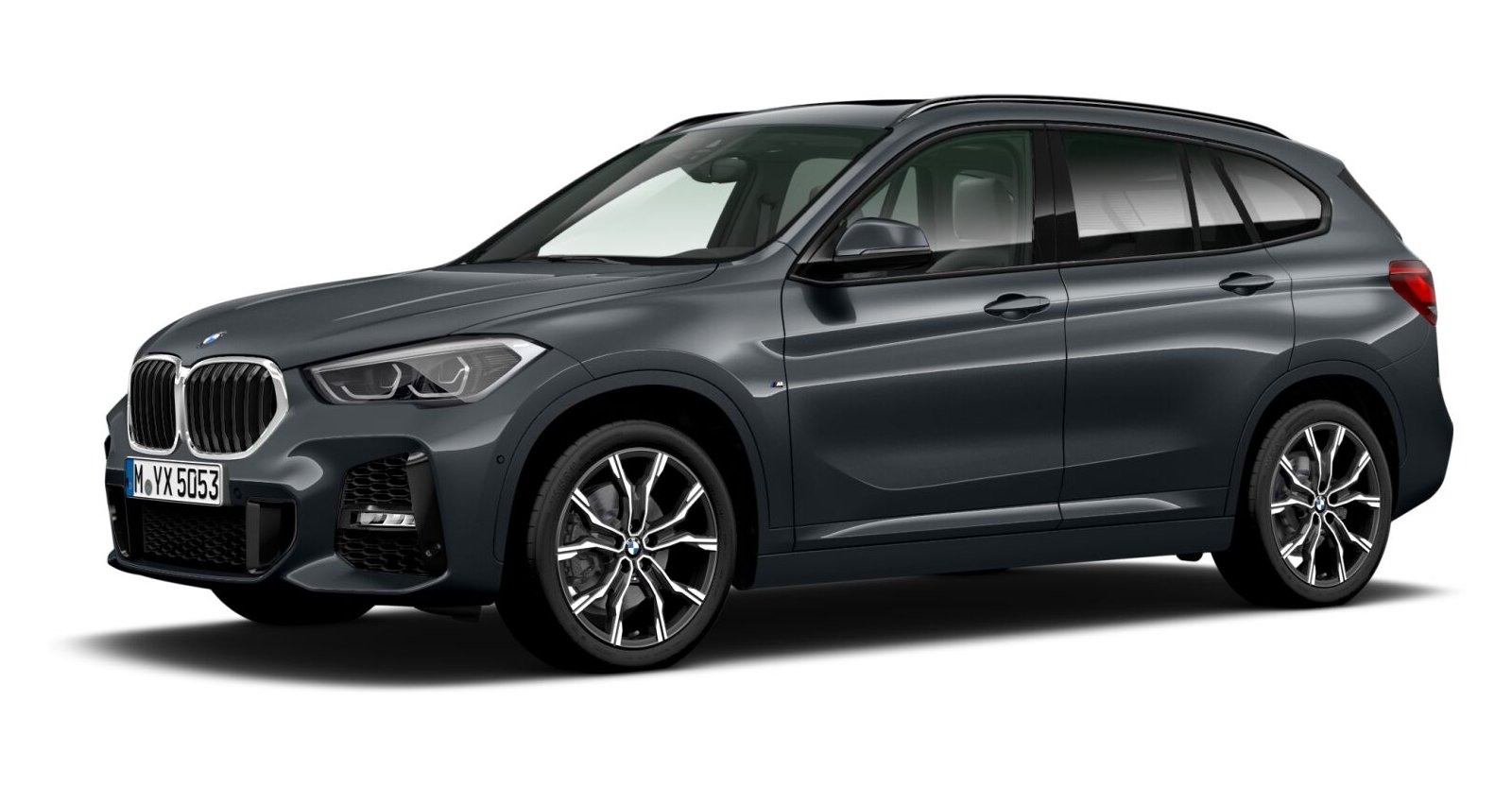 BMW X1 xDrive20i in Grau von vorne
