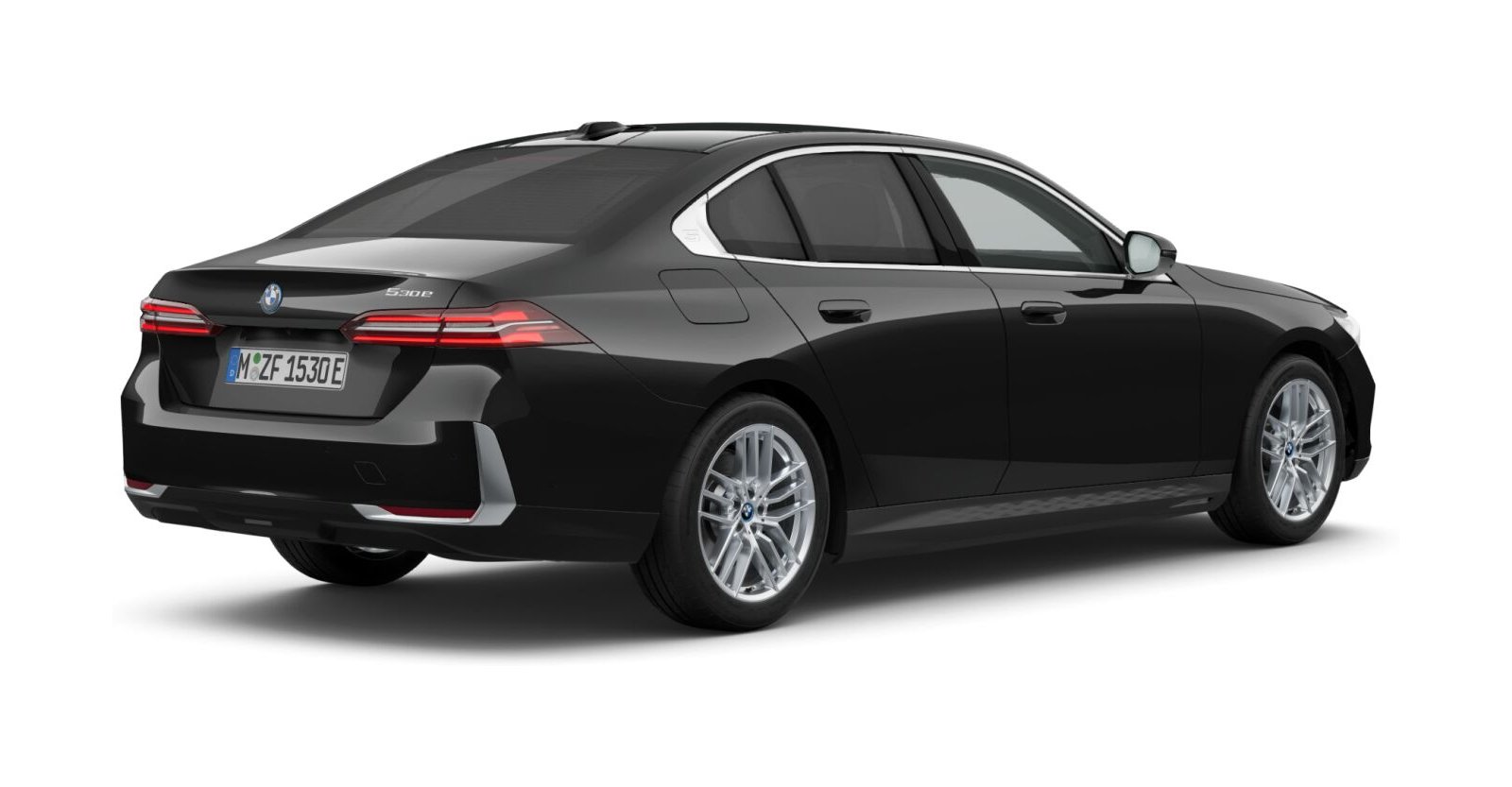 BMW BMW 5er in Schwarz von hinten BMW BMW 5er in Schwarz von hinten