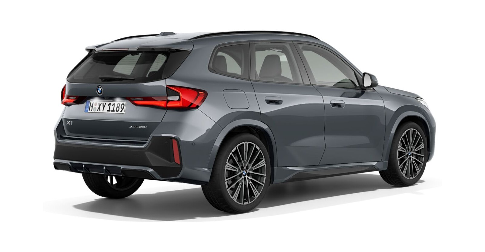 BMW BMW X in Grau von hinten