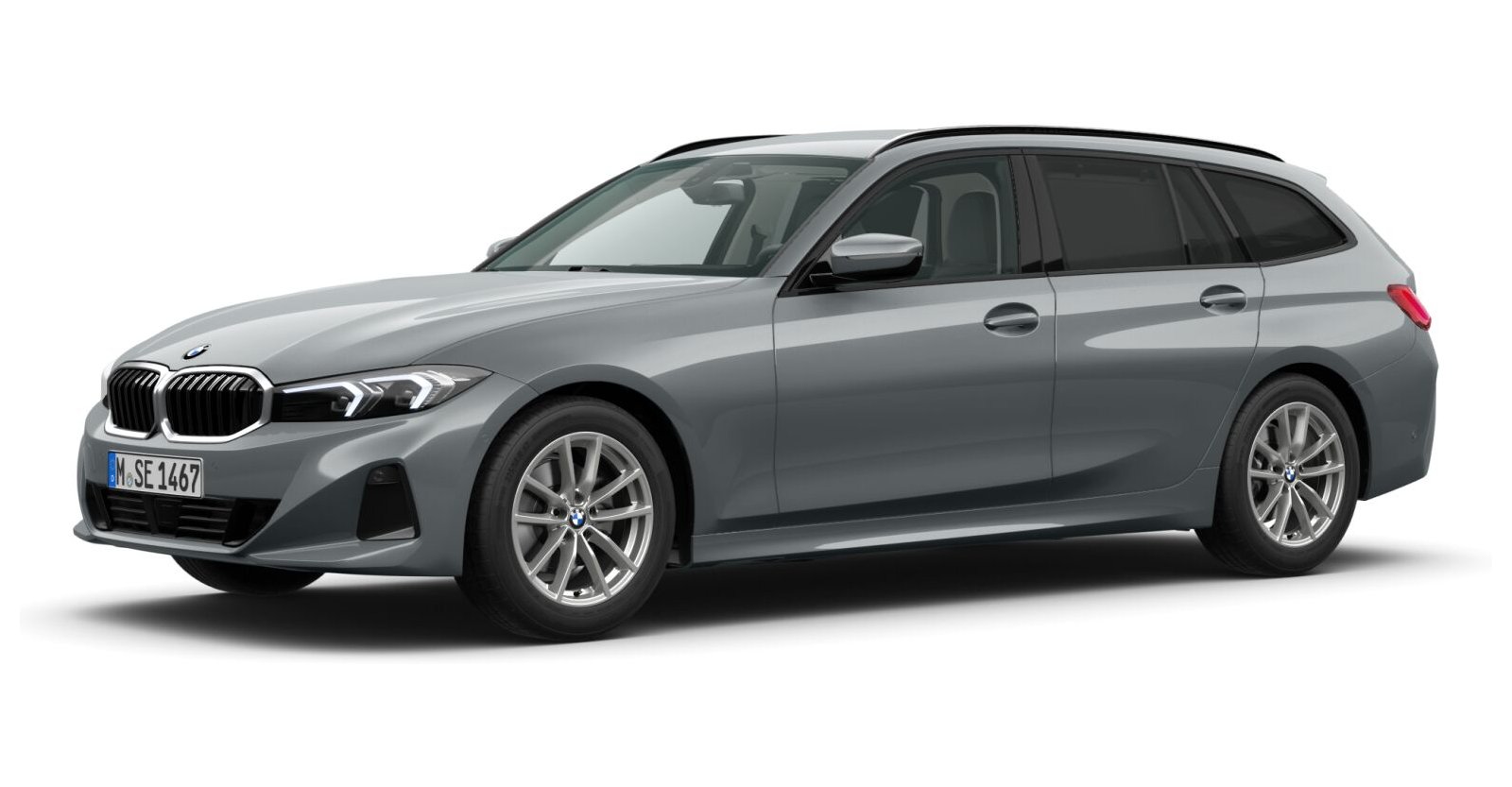 BMW BMW 3er in Grau von vorne