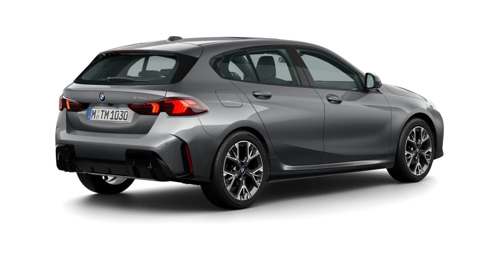 BMW BMW 1er in Grau von hinten