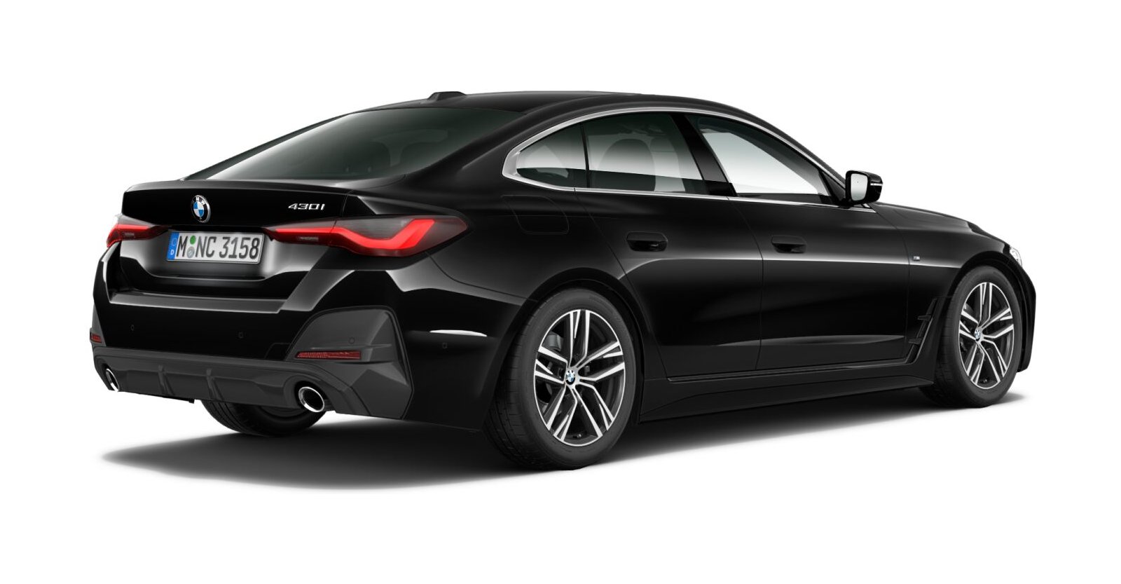 BMW BMW 4er in Schwarz von hinten BMW BMW 4er in Schwarz von hinten