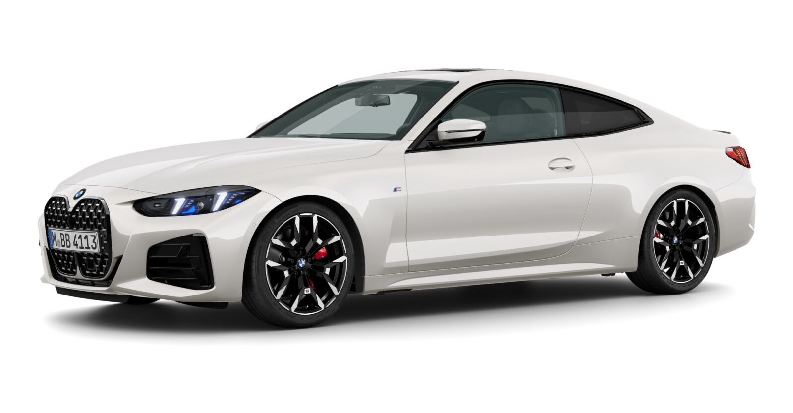 BMW BMW 4er in Weiß von vorne BMW BMW 4er in Weiß von vorne
