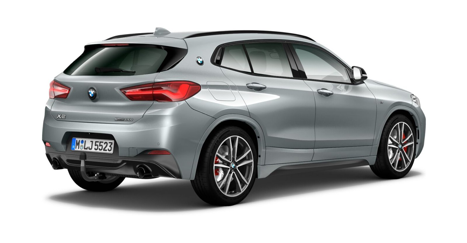 BMW BMW X in Grau von hinten