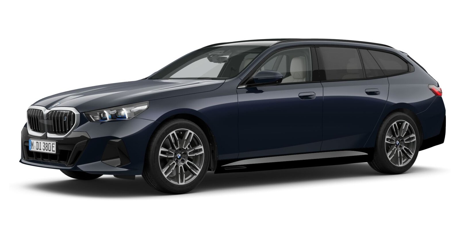 BMW BMW I in Schwarz von vorne