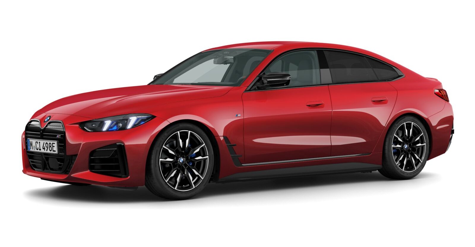 BMW BMW I in Rot von vorne