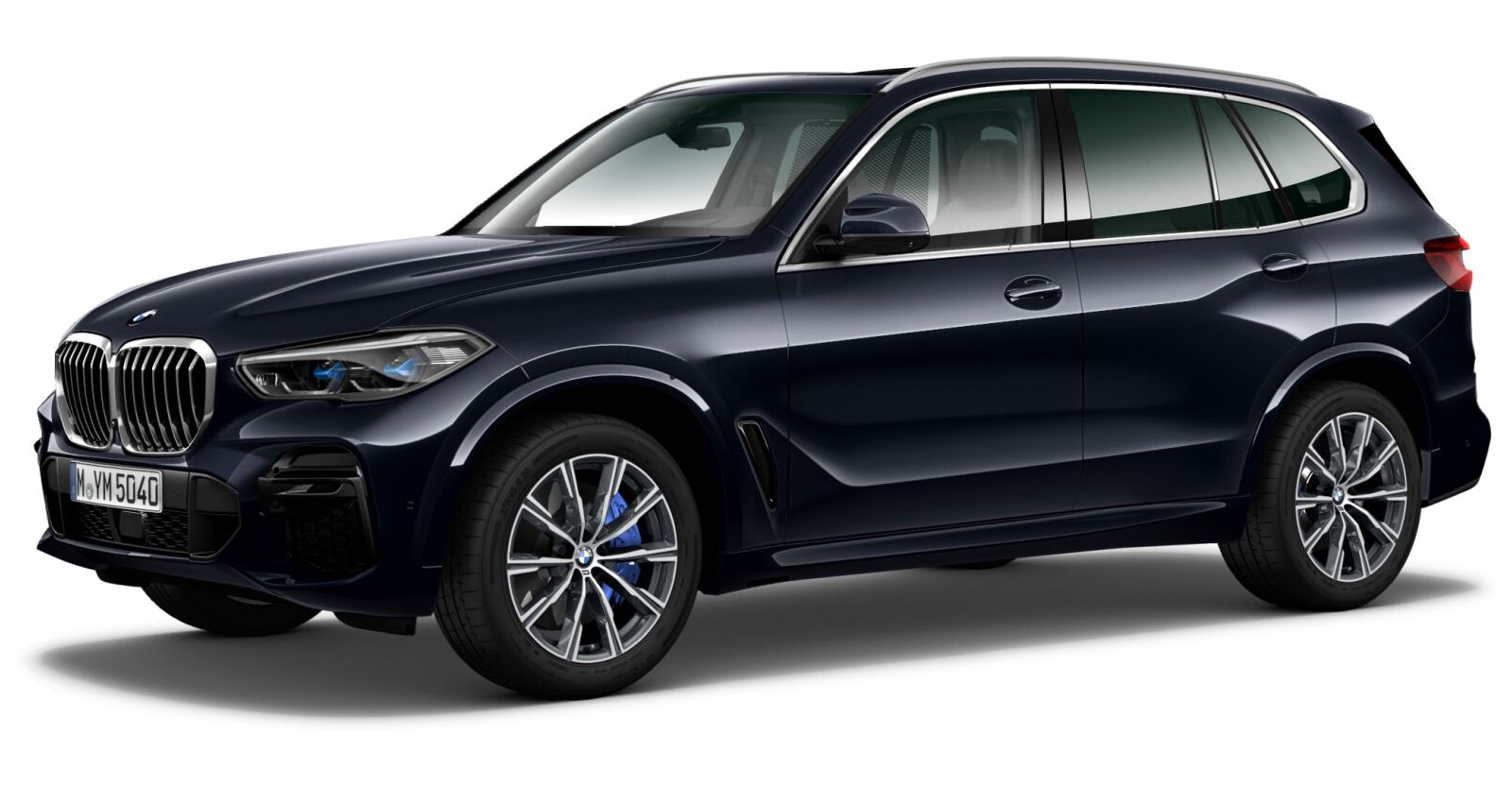 BMW X5 xDrive40d in Schwarz von vorne