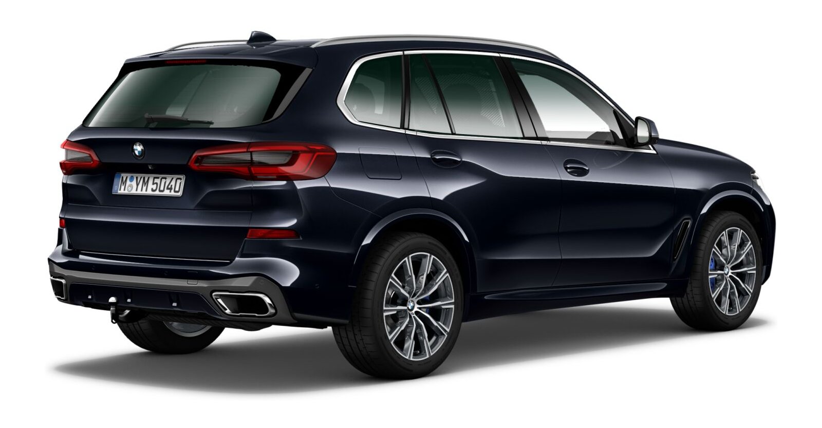 BMW BMW X in Schwarz von hinten