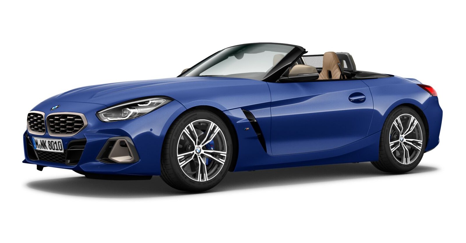 BMW Z4 M40i in Blau von vorne BMW Z4 M40i in Blau von vorne