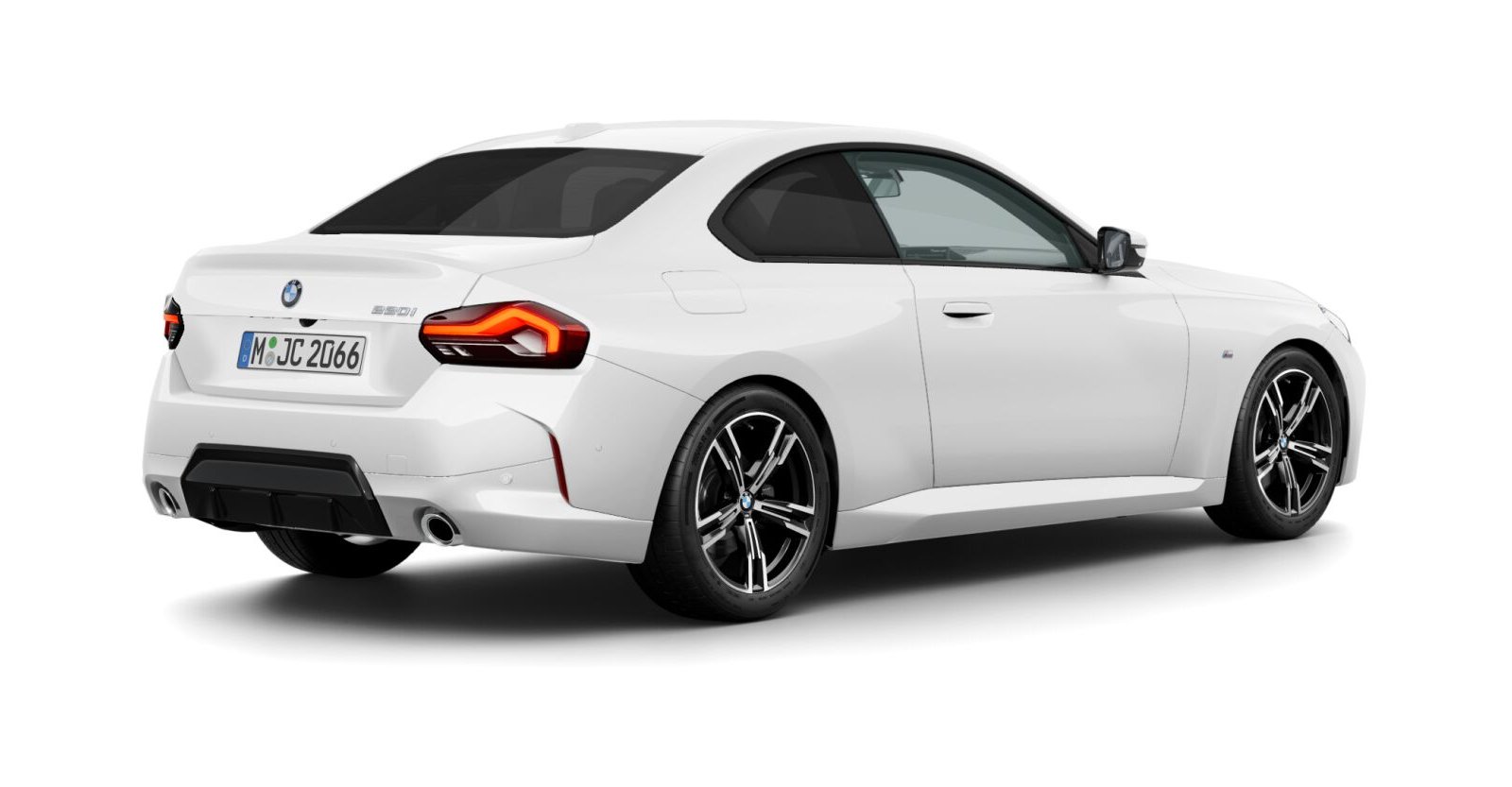 BMW BMW 2er in Weiß von hinten