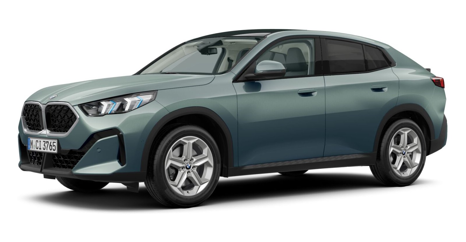 BMW X2 sDrive20i in Grün von vorne