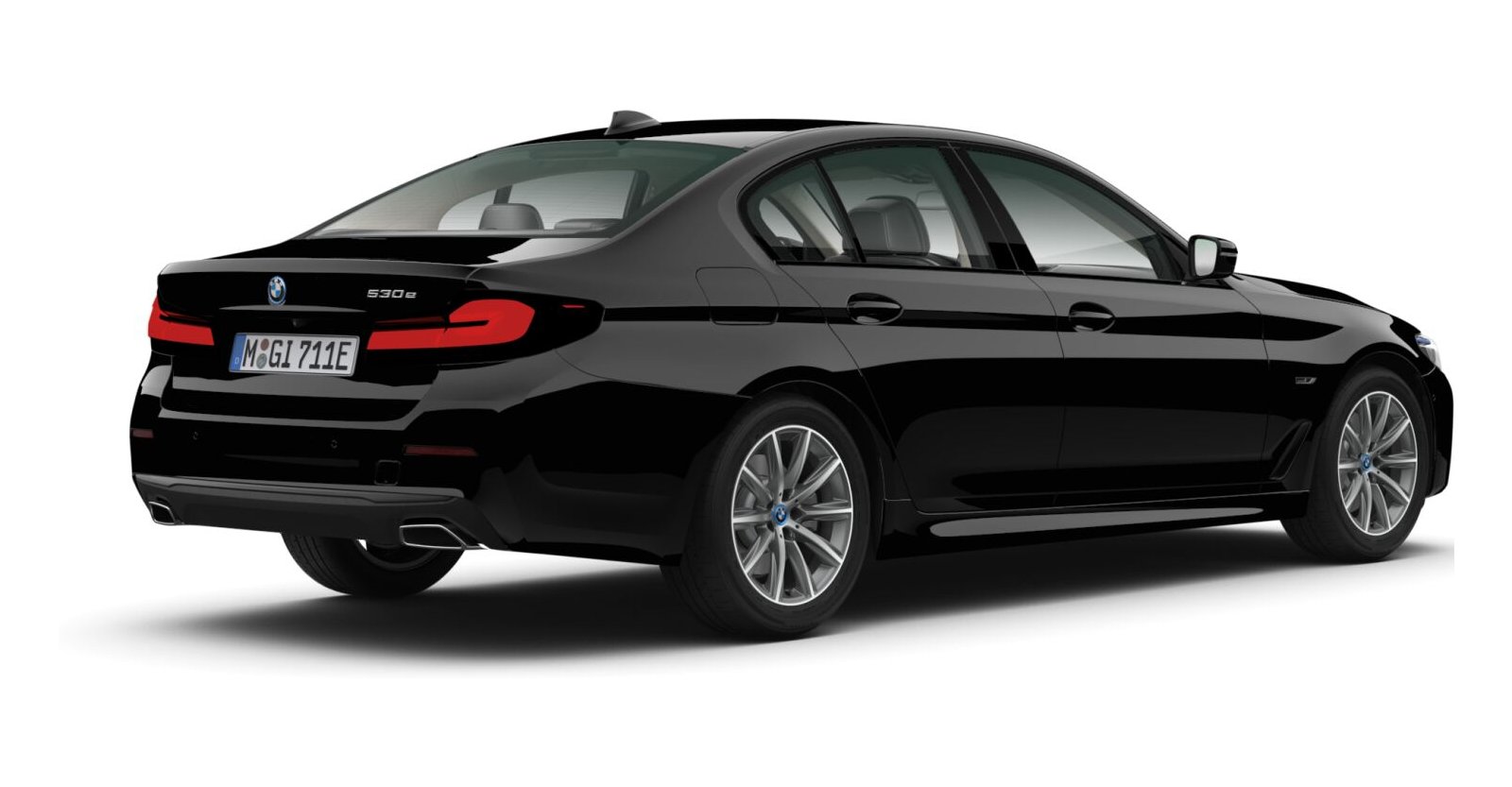 BMW BMW 5er in Schwarz von hinten BMW BMW 5er in Schwarz von hinten