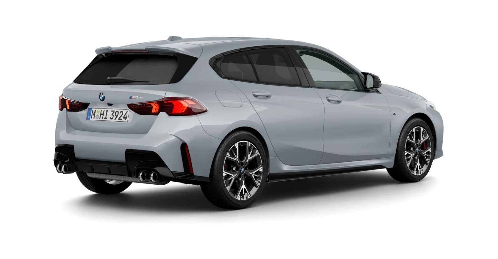 BMW BMW 1er in Grau von hinten