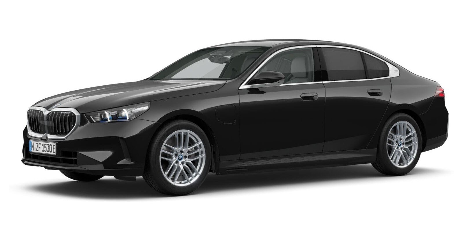 BMW BMW 5er in Schwarz von vorne BMW BMW 5er in Schwarz von vorne