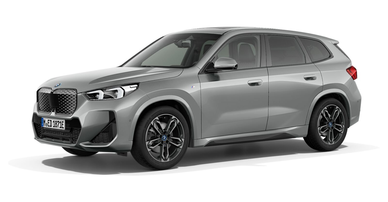 BMW iX1 xDrive30 in Grau von vorne BMW iX1 xDrive30 in Grau von vorne