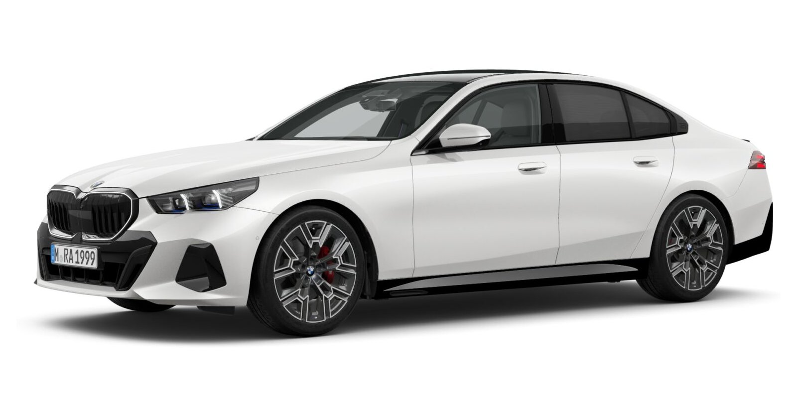 BMW BMW 5er in Weiß von vorne