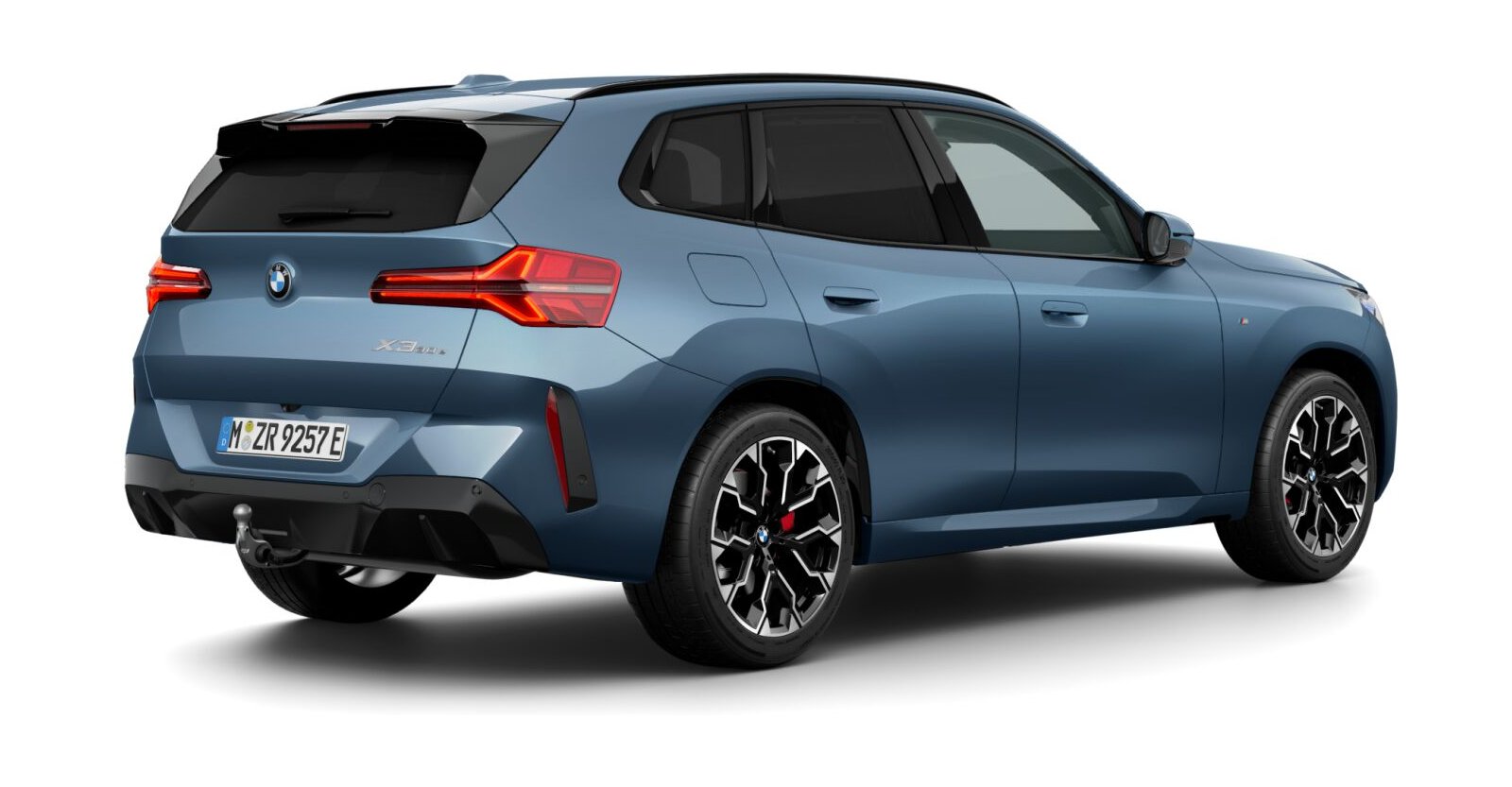 BMW BMW X in Blau von hinten BMW BMW X in Blau von hinten