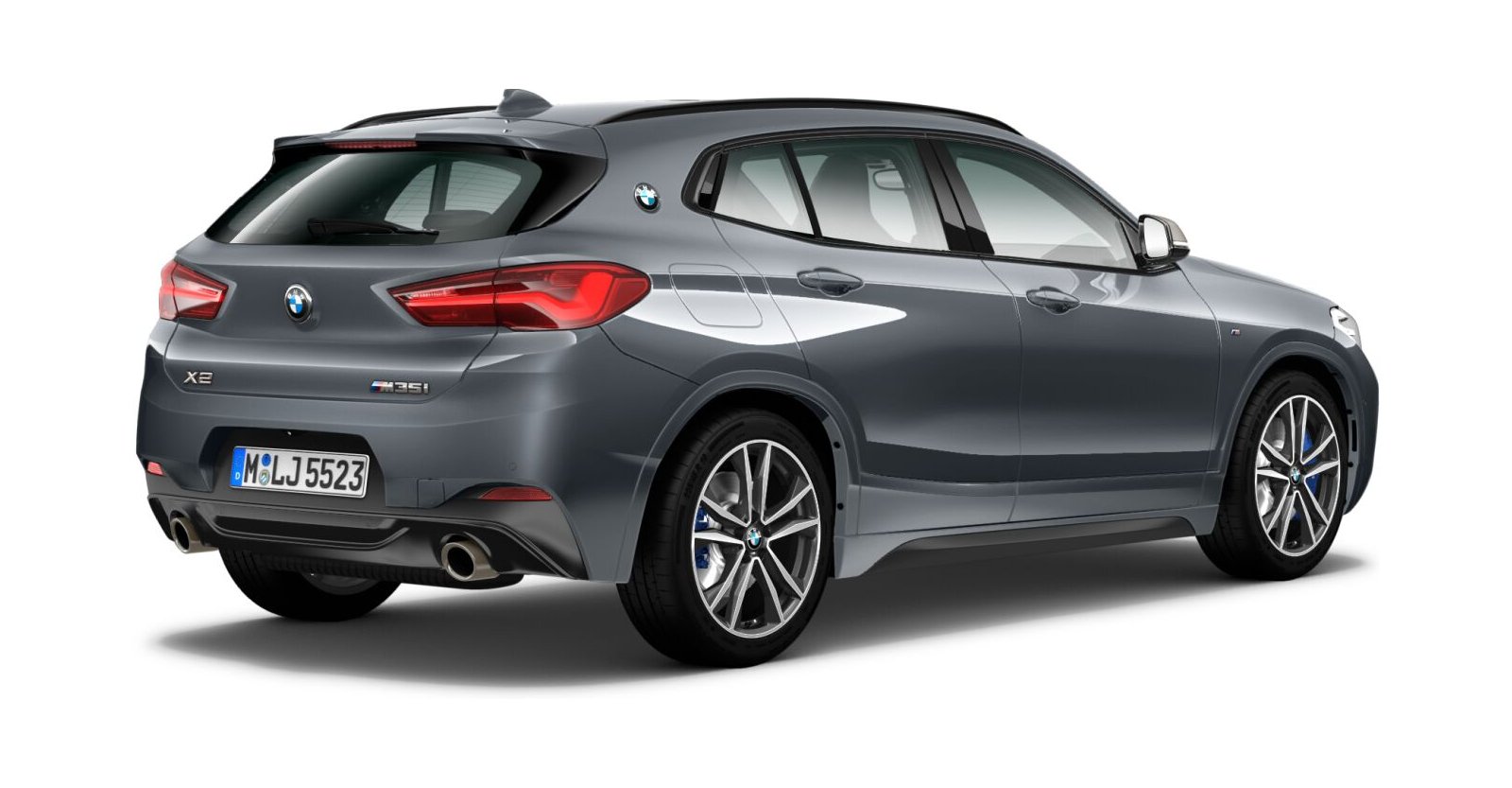 BMW BMW X in Grau von hinten BMW BMW X in Grau von hinten