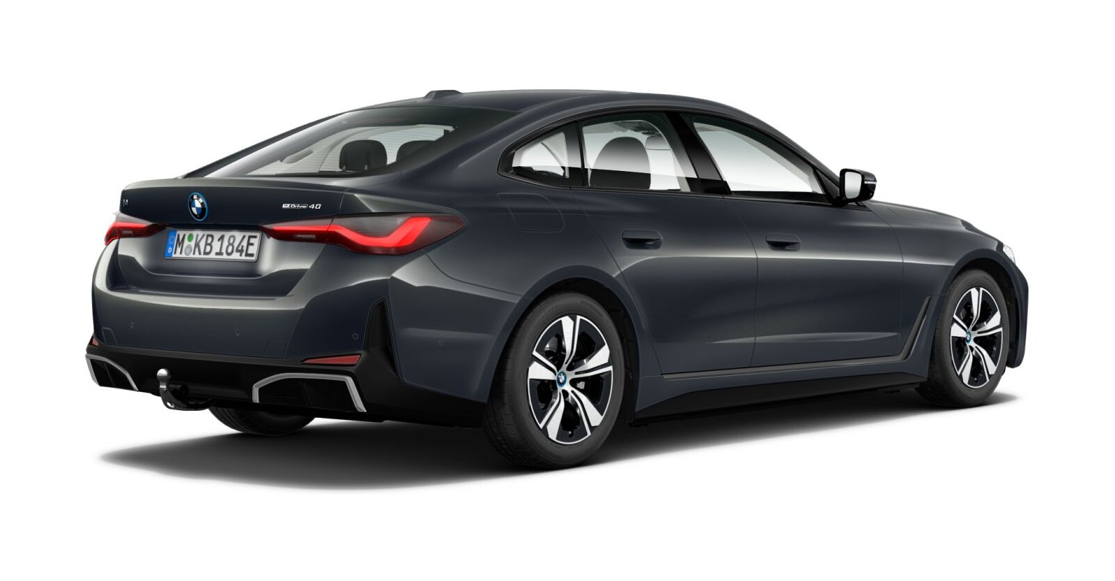 BMW BMW I in Grau von hinten BMW BMW I in Grau von hinten