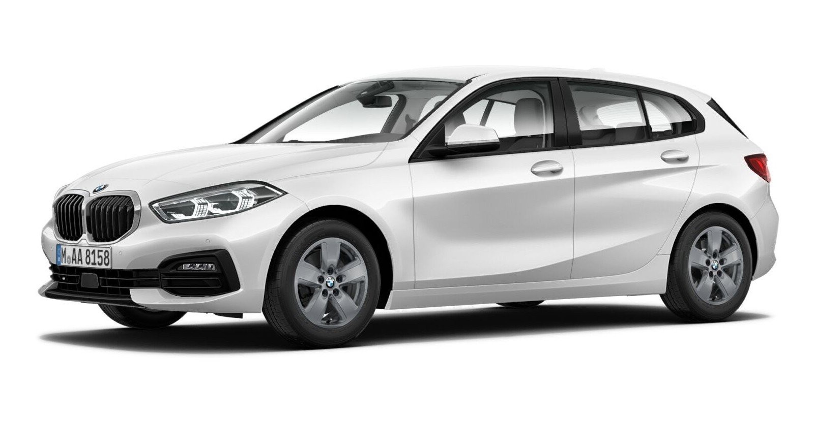 BMW BMW 1er in Weiß von vorne BMW BMW 1er in Weiß von vorne