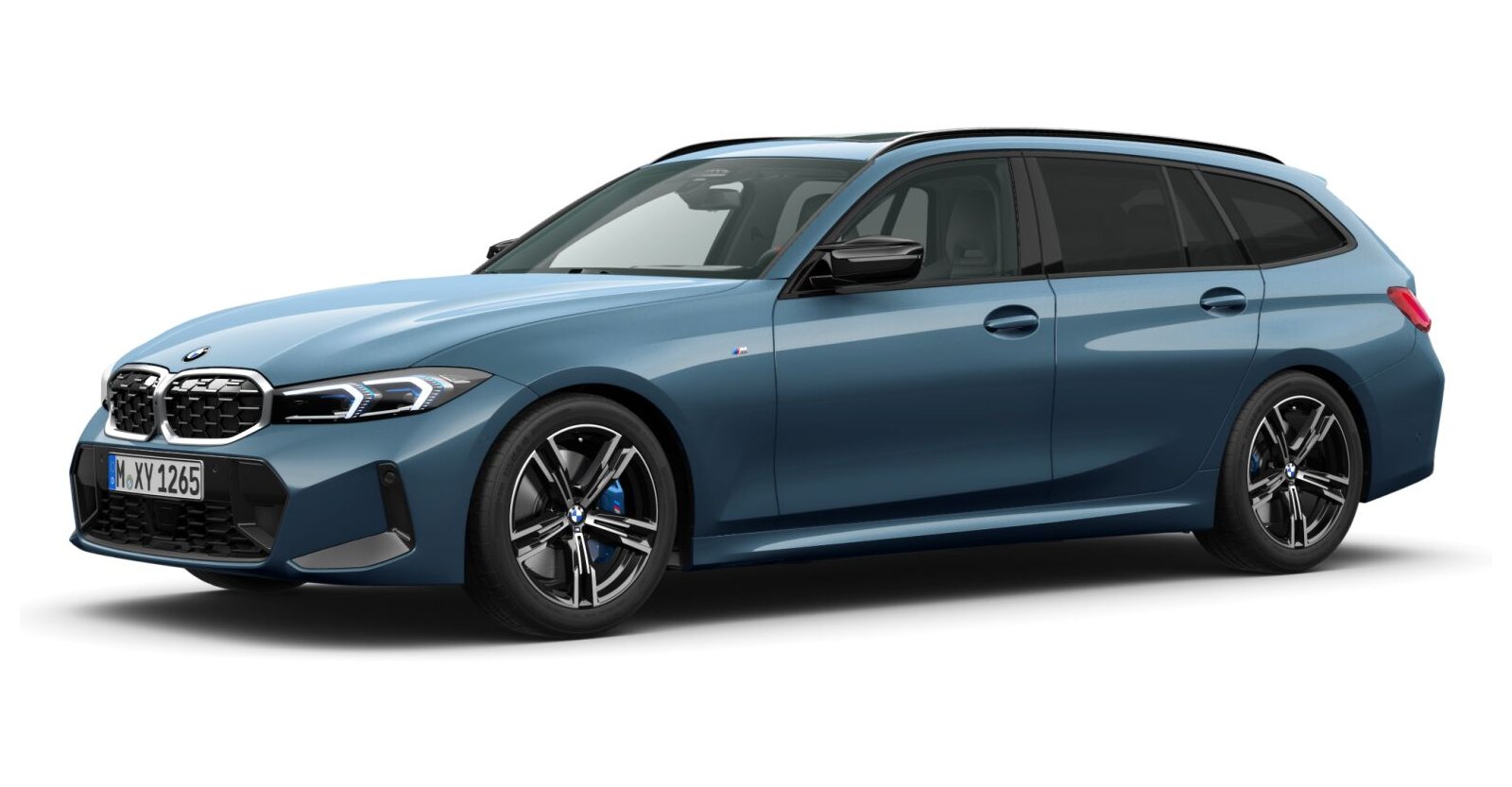 BMW BMW 3er in Blau von vorne BMW BMW 3er in Blau von vorne