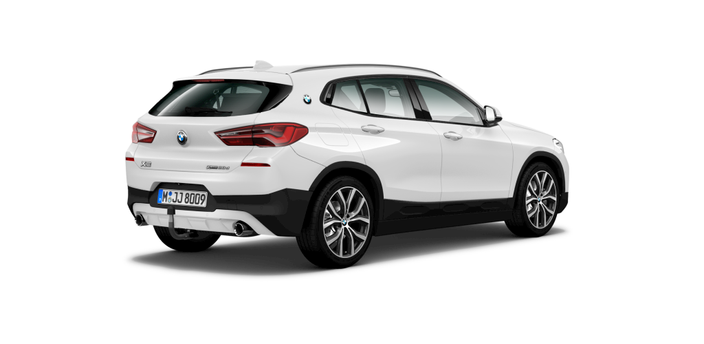 BMW BMW X in Weiß von hinten BMW BMW X in Weiß von hinten