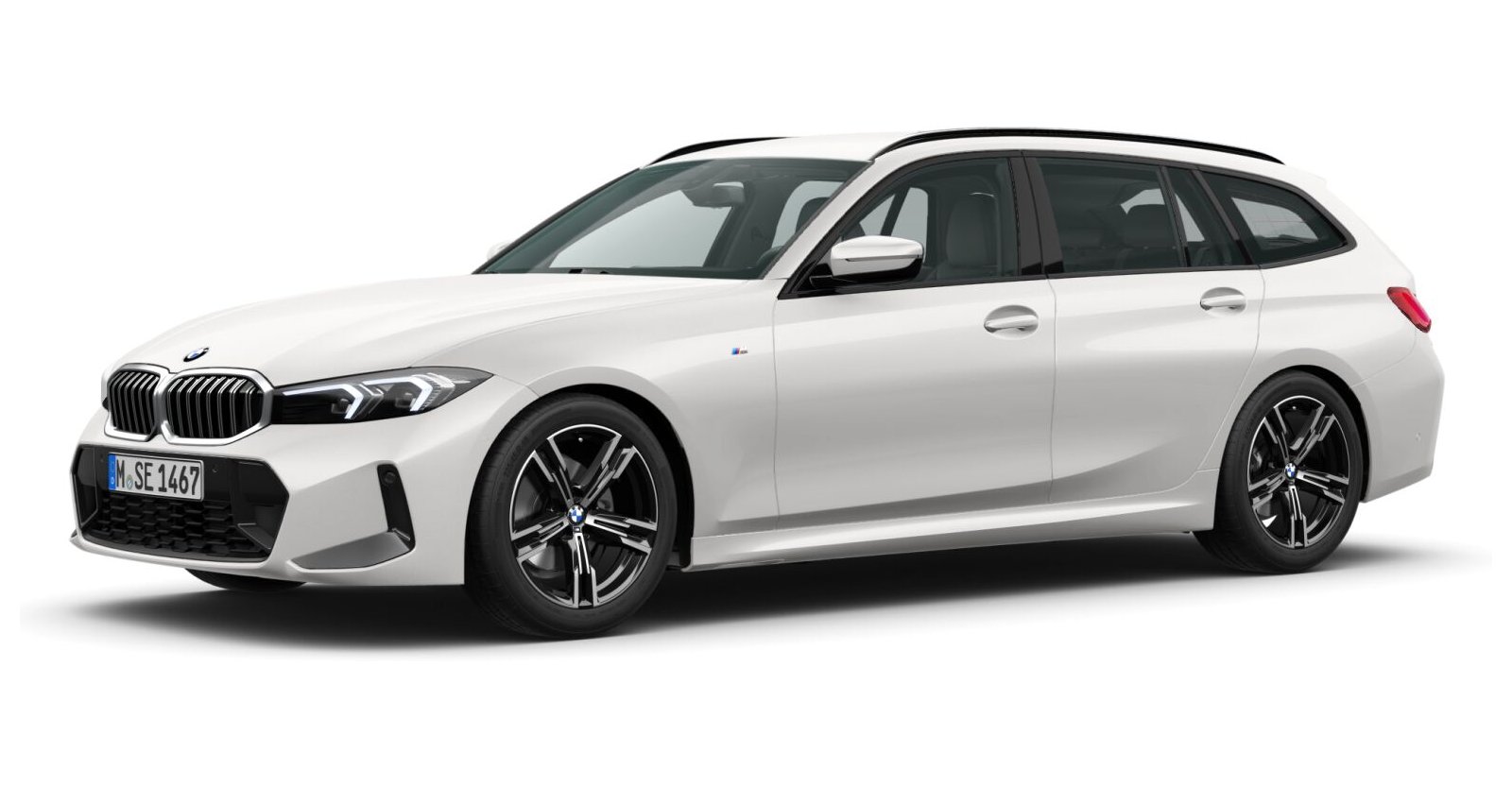 BMW BMW 3er in Weiß von vorne