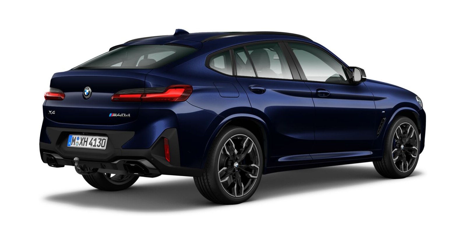BMW BMW X in Blau von hinten BMW BMW X in Blau von hinten
