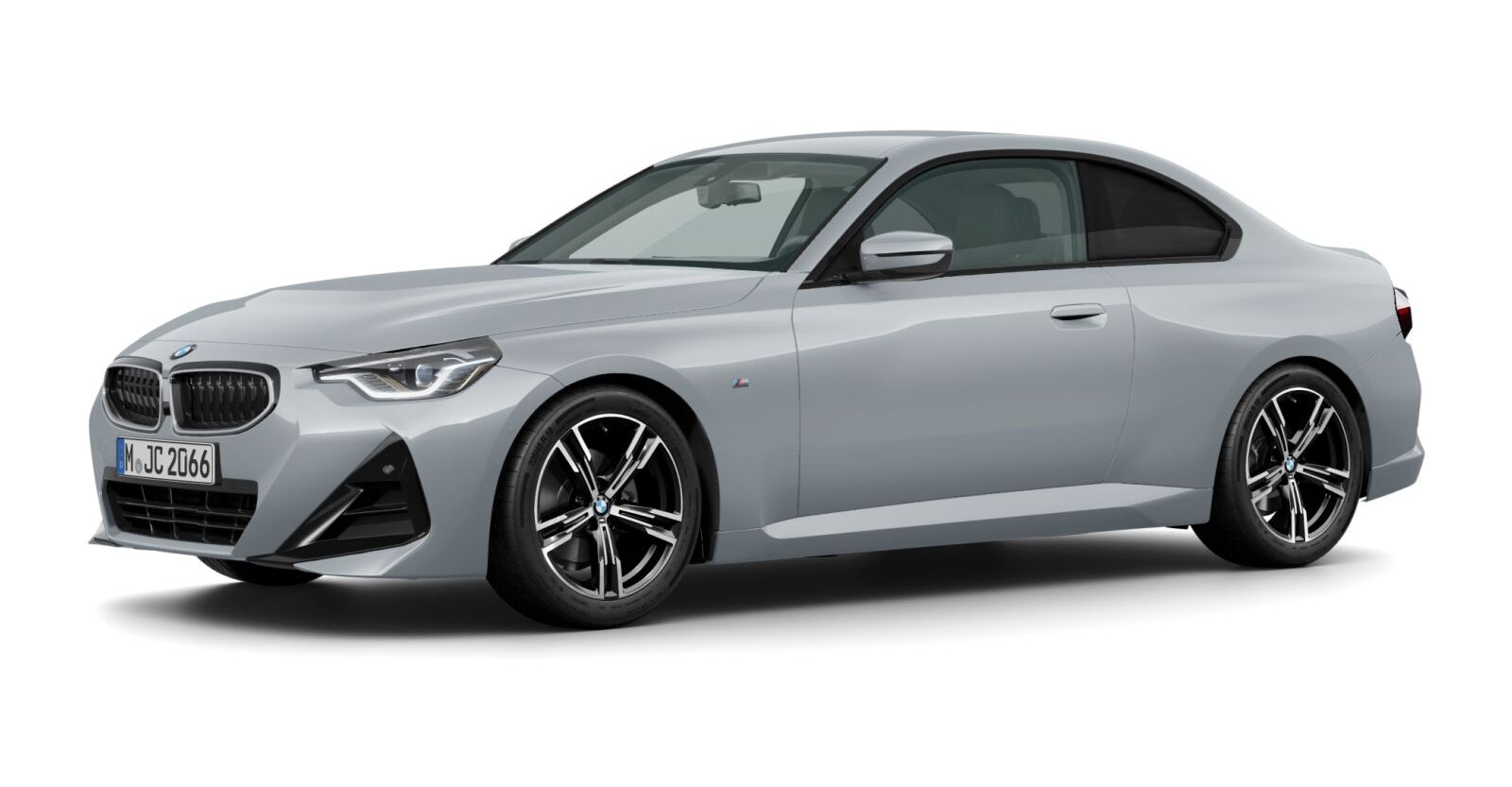 BMW 220i Coupé in Grau von vorne BMW 220i Coupé in Grau von vorne