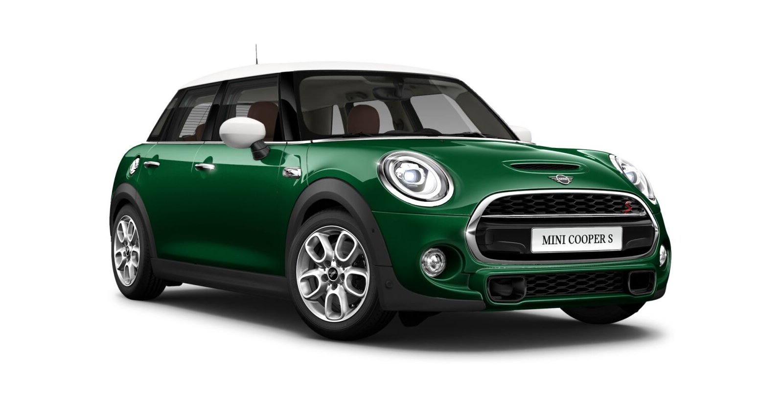 MINI Cooper S 5-Türer in Grün von vorne