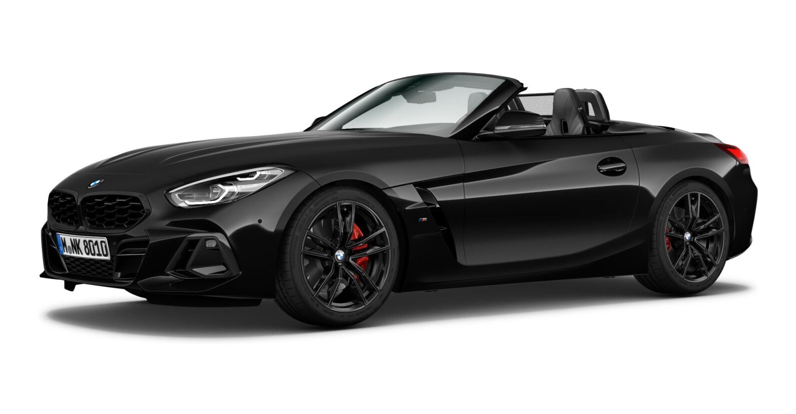 BMW Z4 M40i in Schwarz von vorne BMW Z4 M40i in Schwarz von vorne
