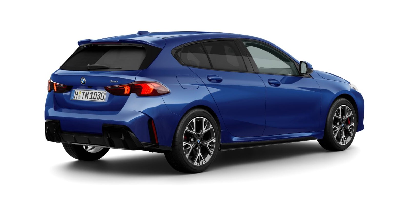 BMW BMW 1er in Blau von hinten
