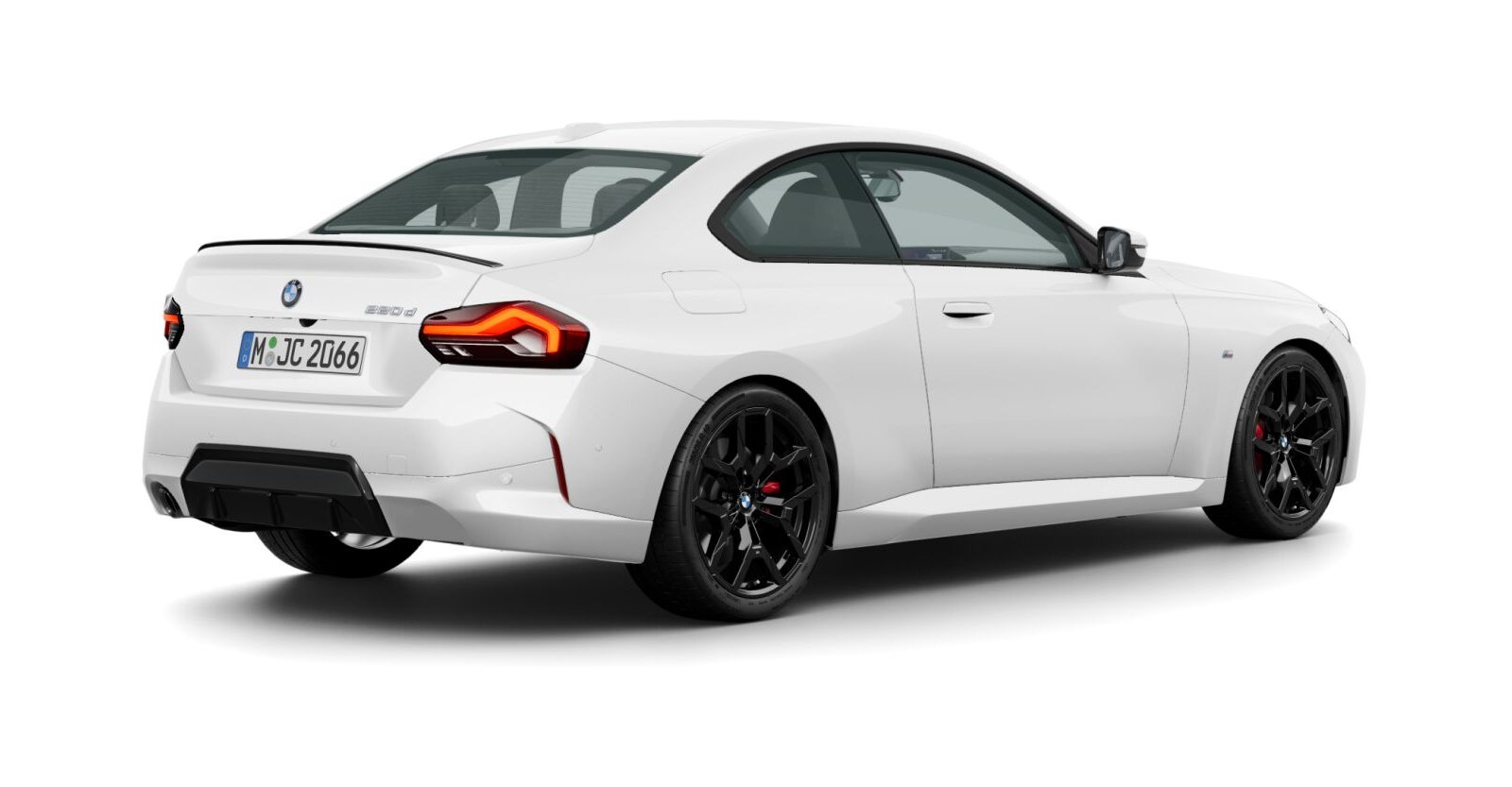 BMW BMW 2er in Weiß von hinten BMW BMW 2er in Weiß von hinten