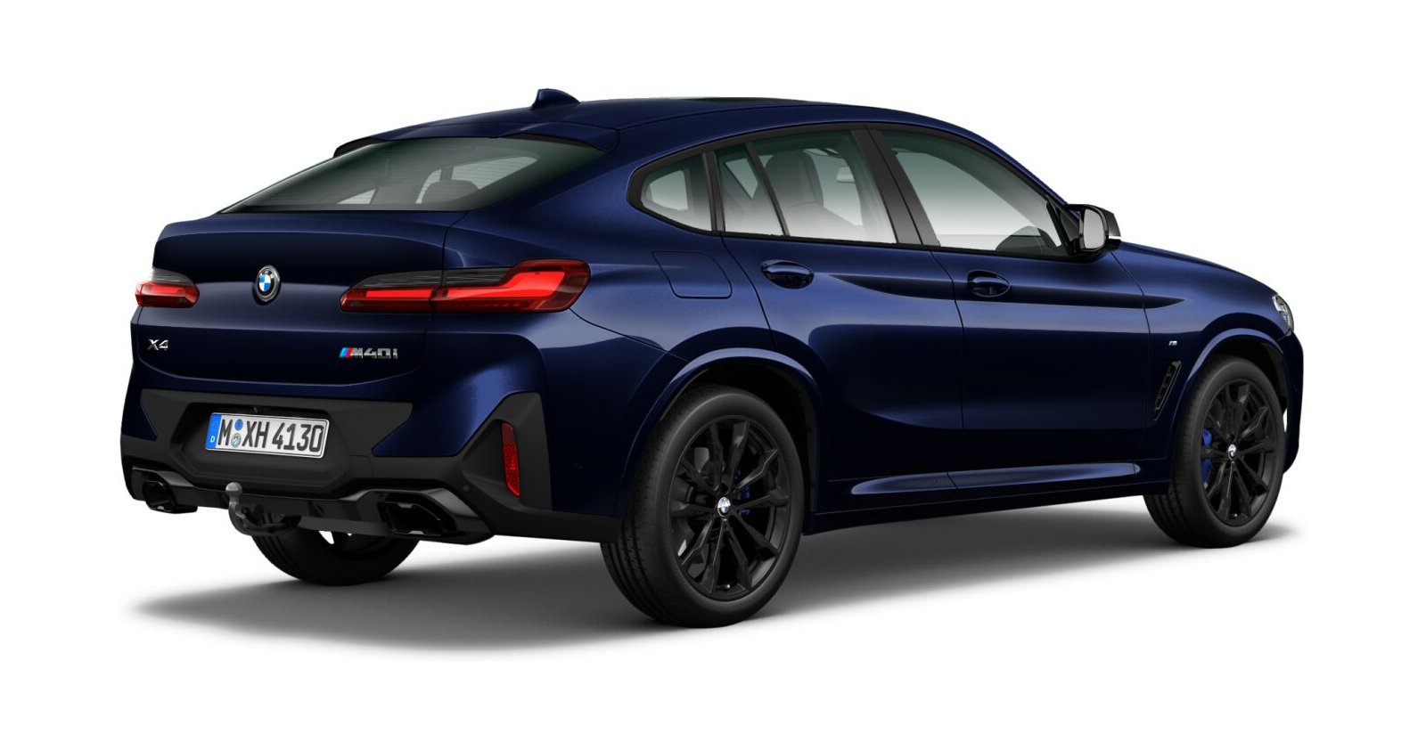 BMW BMW X in Blau von hinten