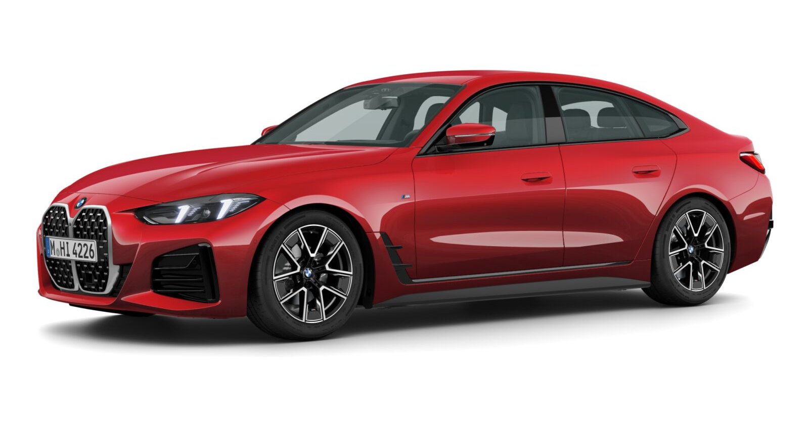 BMW 420i Gran Coupe in Rot von vorne BMW 420i Gran Coupe in Rot von vorne