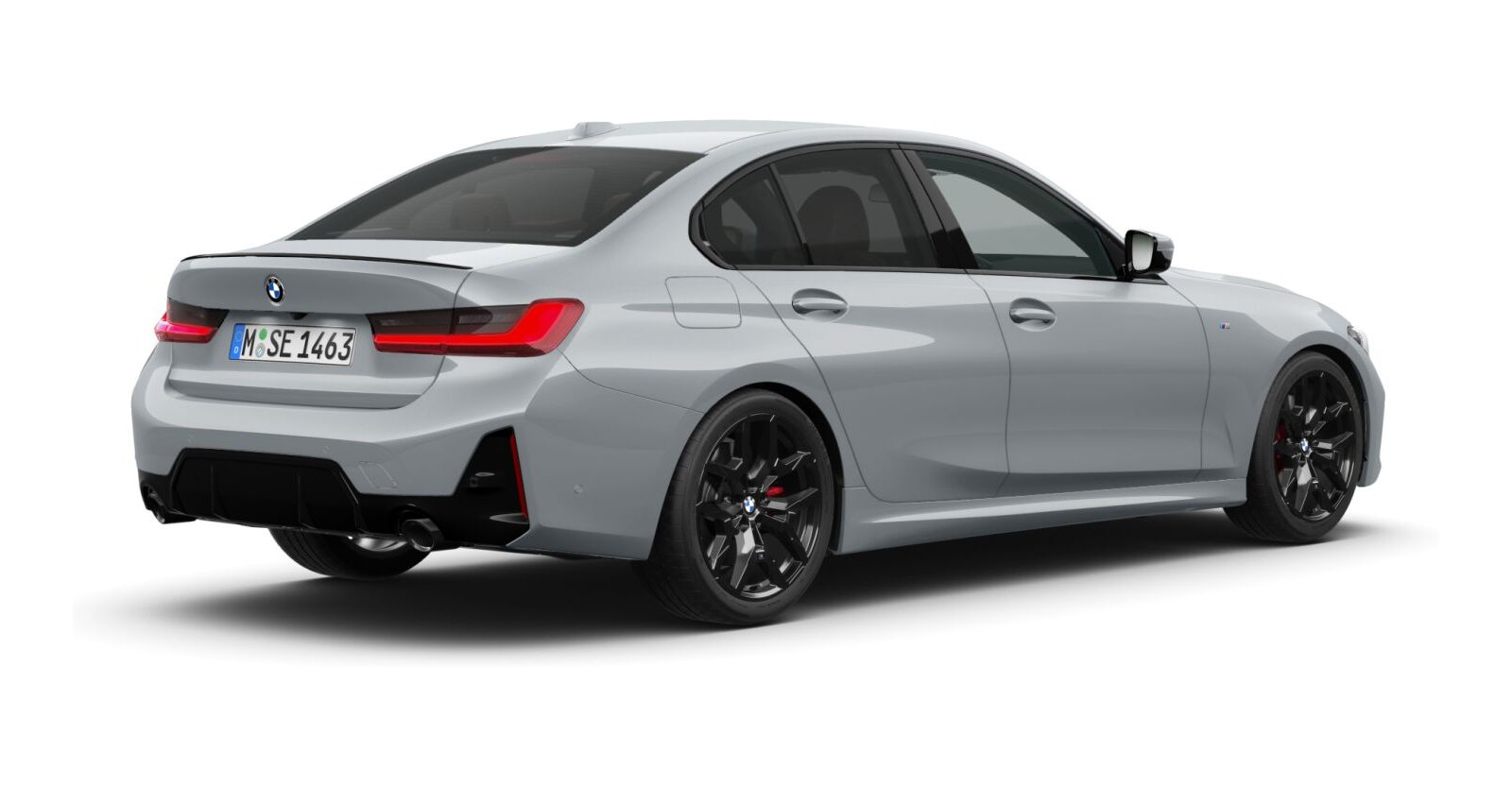 BMW BMW 3er in Grau von hinten BMW BMW 3er in Grau von hinten
