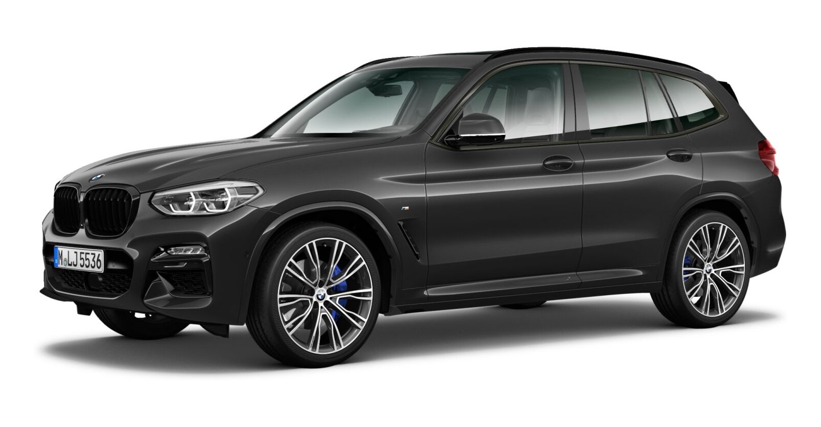 BMW X3 M40d in Grau von vorne