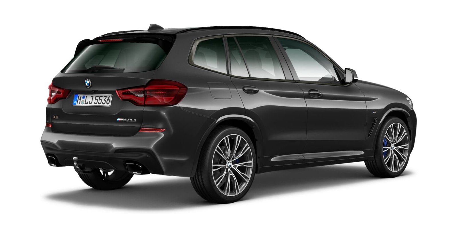 BMW BMW X in Grau von hinten