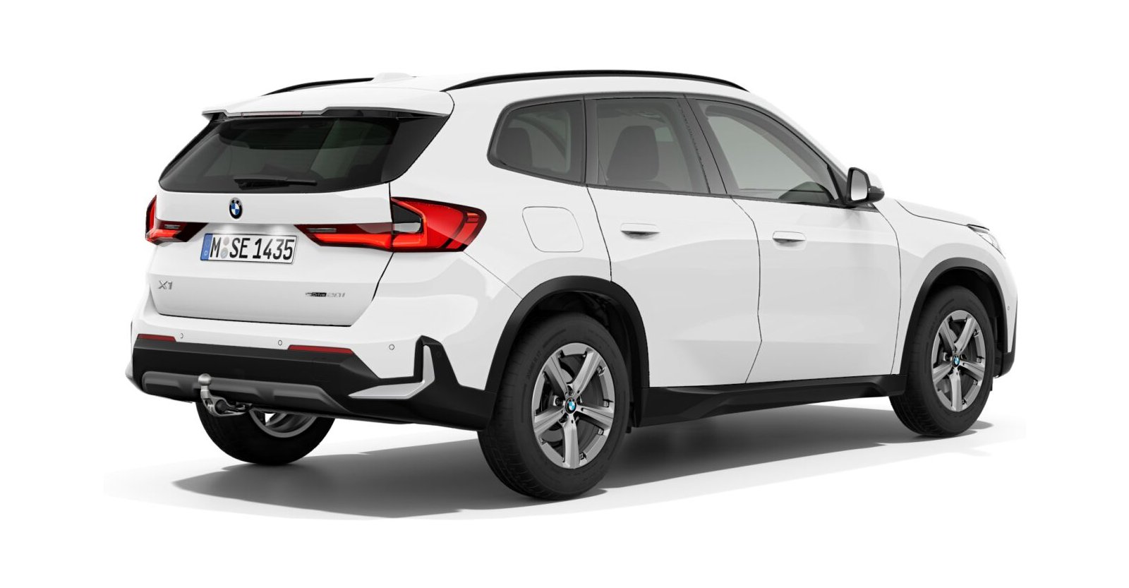 BMW BMW X in Weiß von hinten BMW BMW X in Weiß von hinten