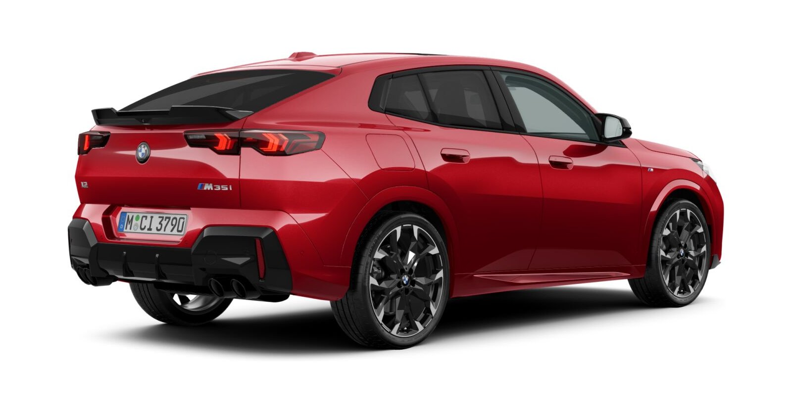 BMW BMW X in Rot von hinten