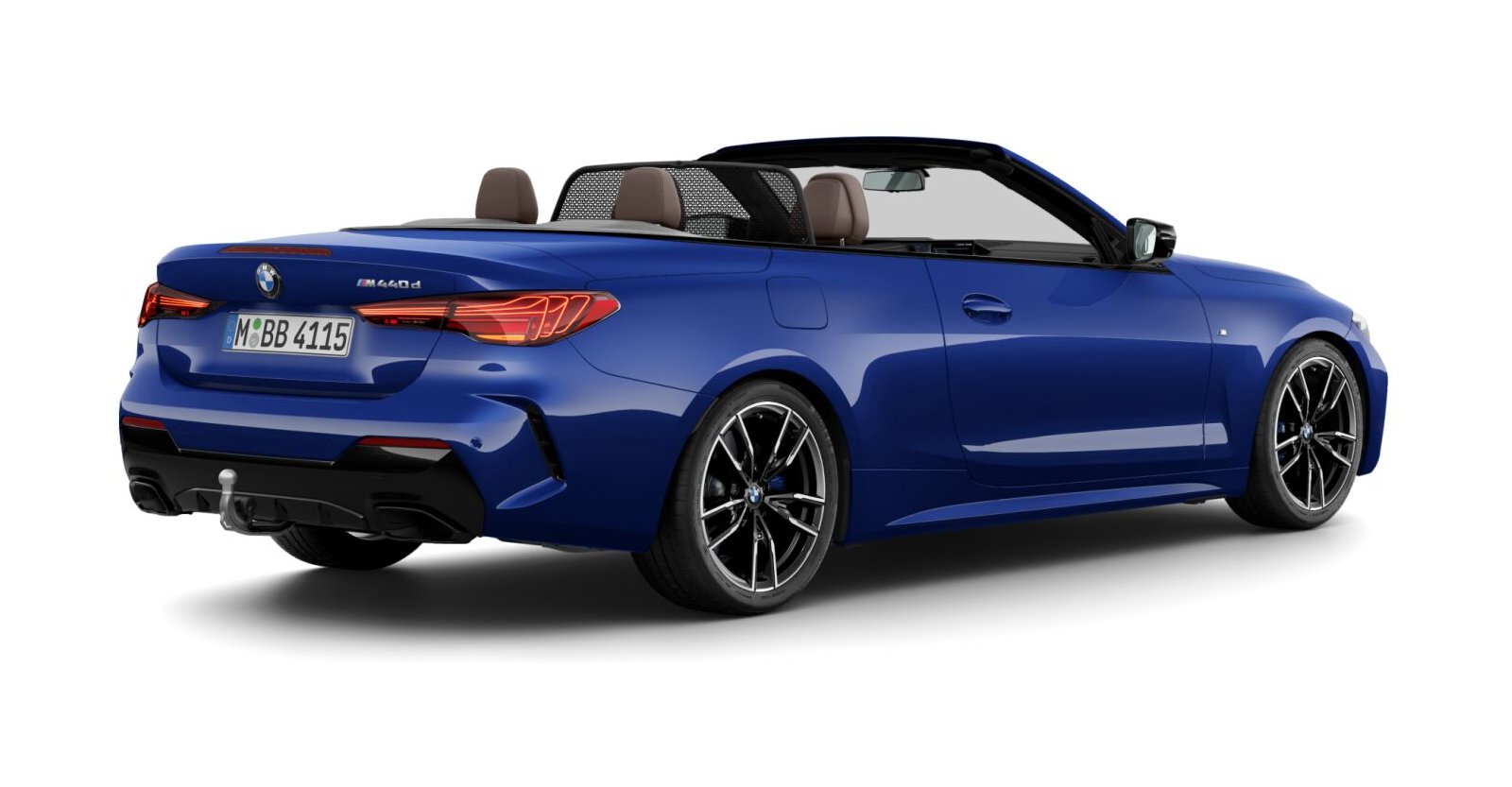 BMW BMW 4er in Blau von hinten BMW BMW 4er in Blau von hinten