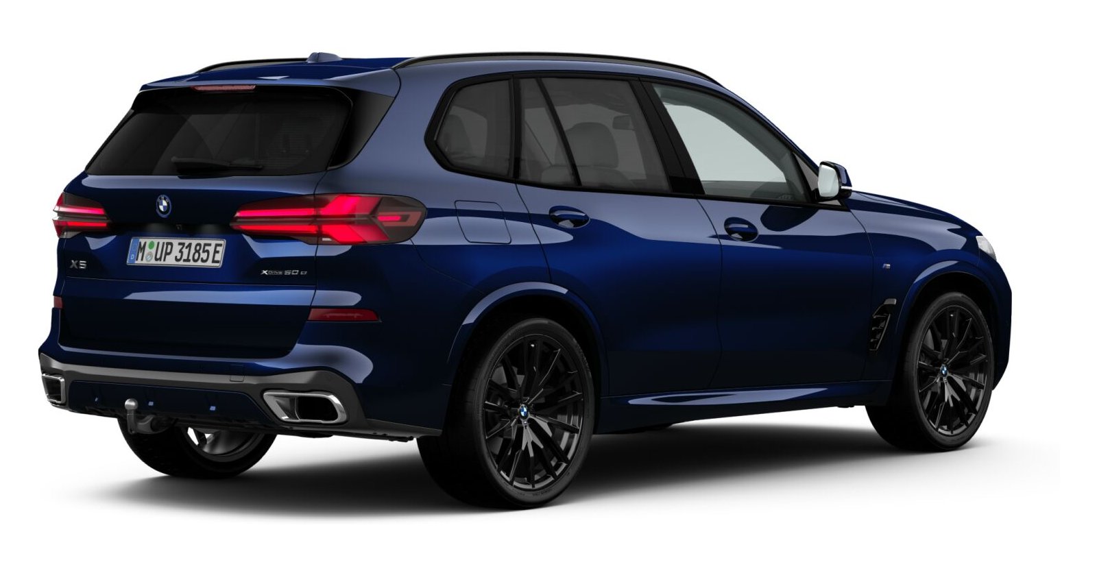 BMW BMW X in Blau von hinten BMW BMW X in Blau von hinten