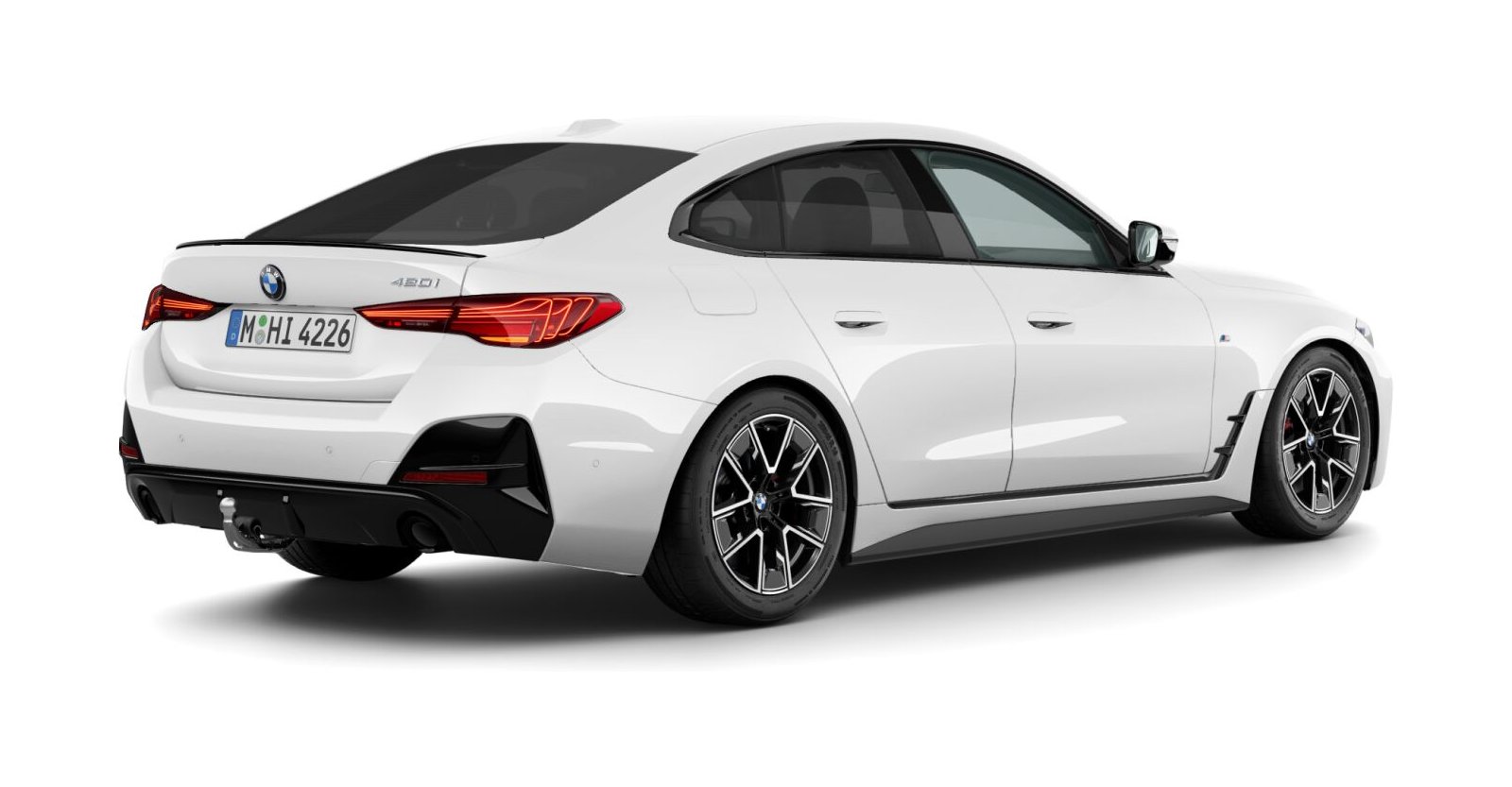 BMW BMW 4er in Weiß von hinten BMW BMW 4er in Weiß von hinten