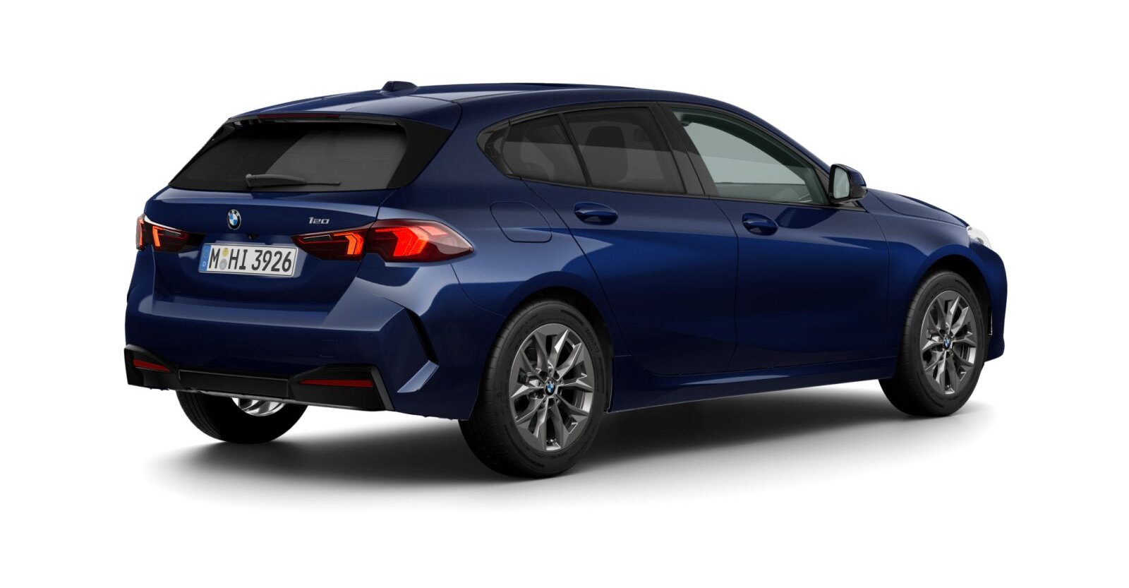 BMW BMW 1er in Blau von hinten