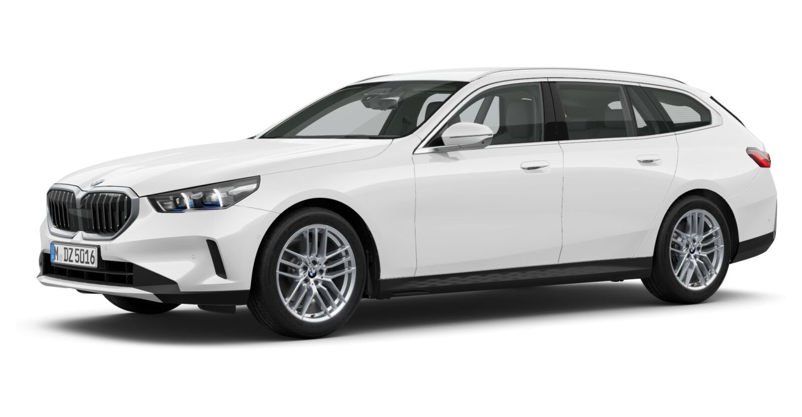 BMW 520d xDrive Touring in Weiß von vorne
